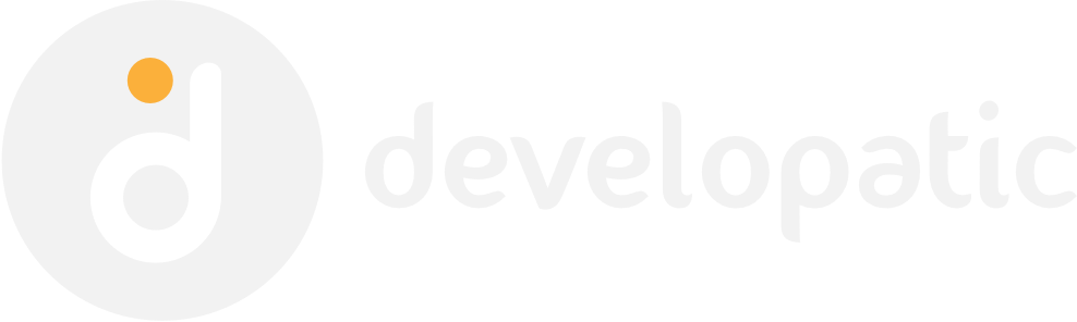 Logo avec wording de l'agence Developatic - developpement d'application mobile et web