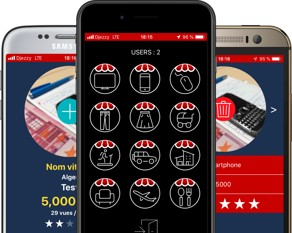 Popshop Thumbnail Illustration du résultat du développement de l'application mobile OPEN
