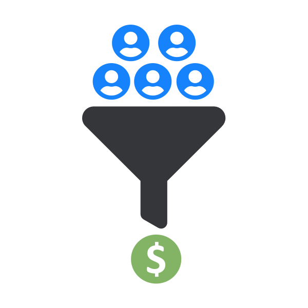 illustration de la conversion des clients